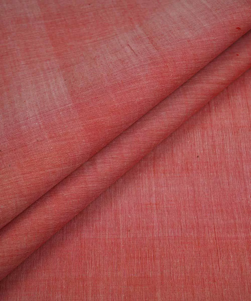 1.5m Light pink handwoven cotton mangalgiri material