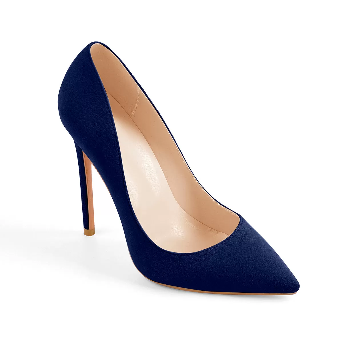 8cm 10cm 12cm Blue Pointed Toe Pumps Classic Stilettos