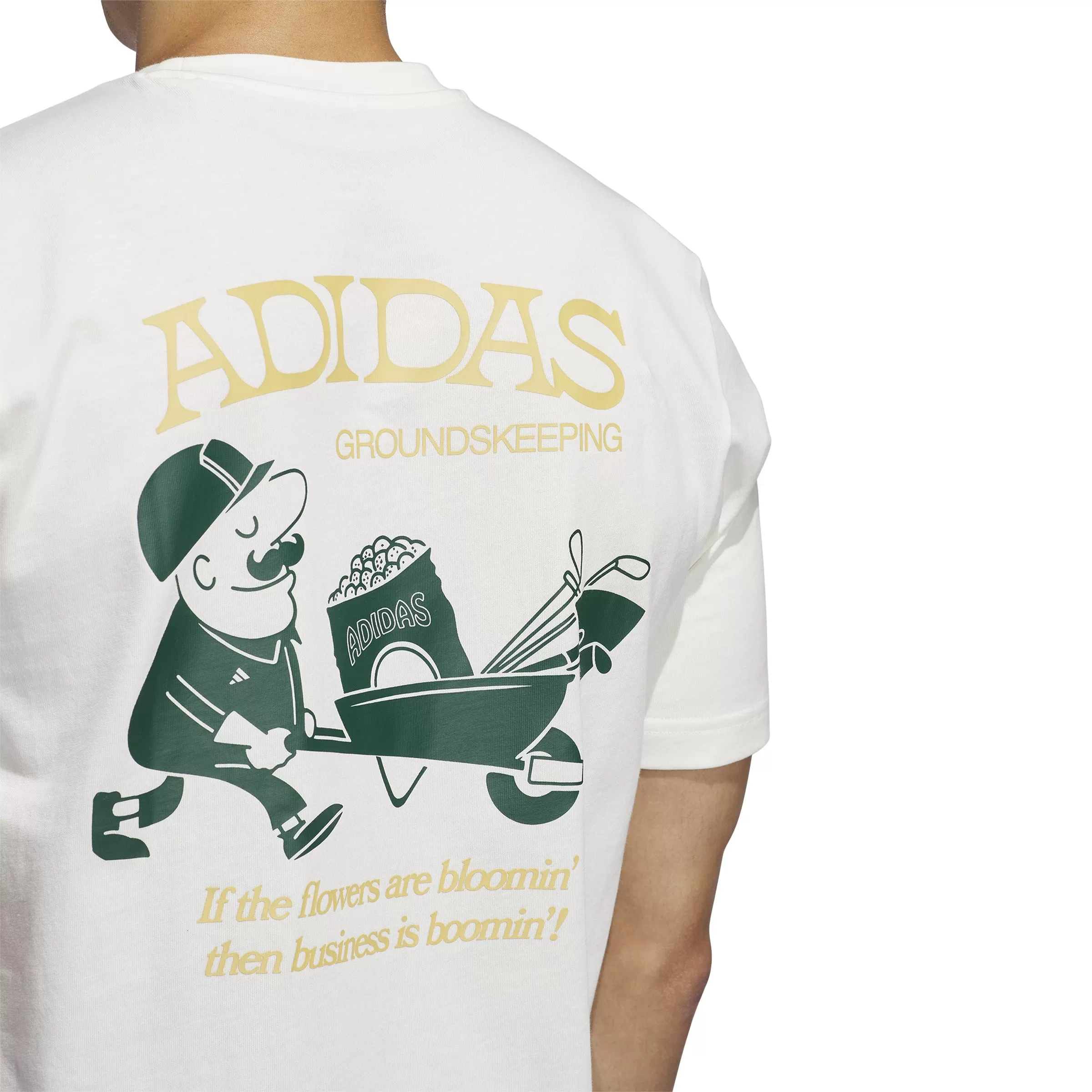 adidas Greenskeeper Graphic Pocket T-Shirt - Off White