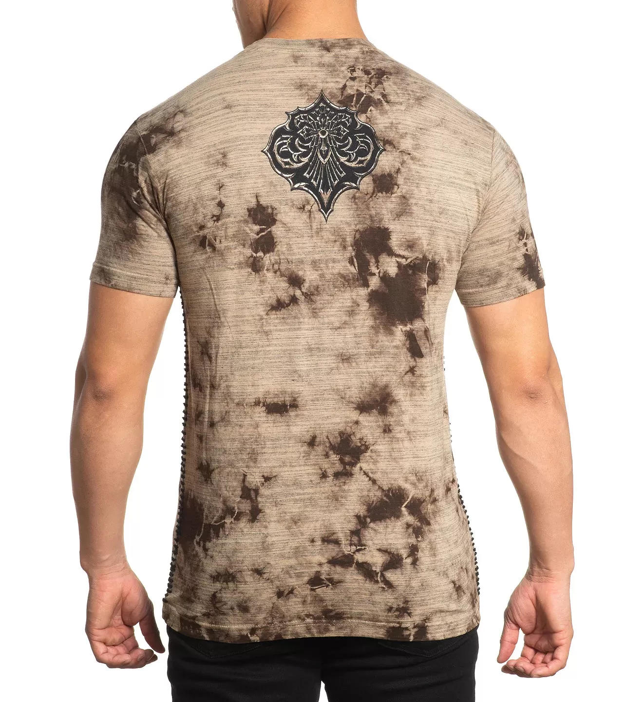 Affliction Precision T-Shirt Tobacco Crystal