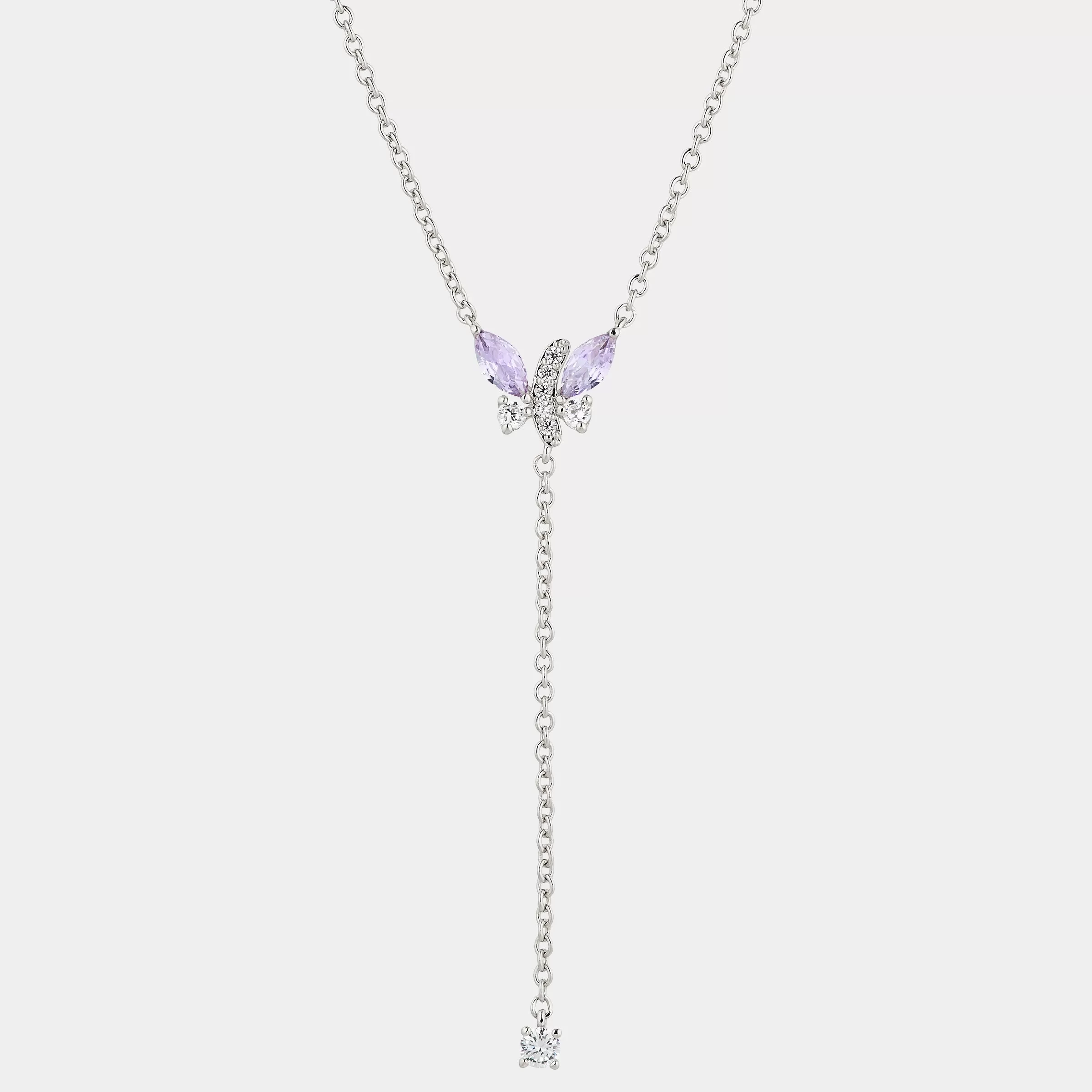 AJOA CZ BUTTERFLY Y NECKLACE