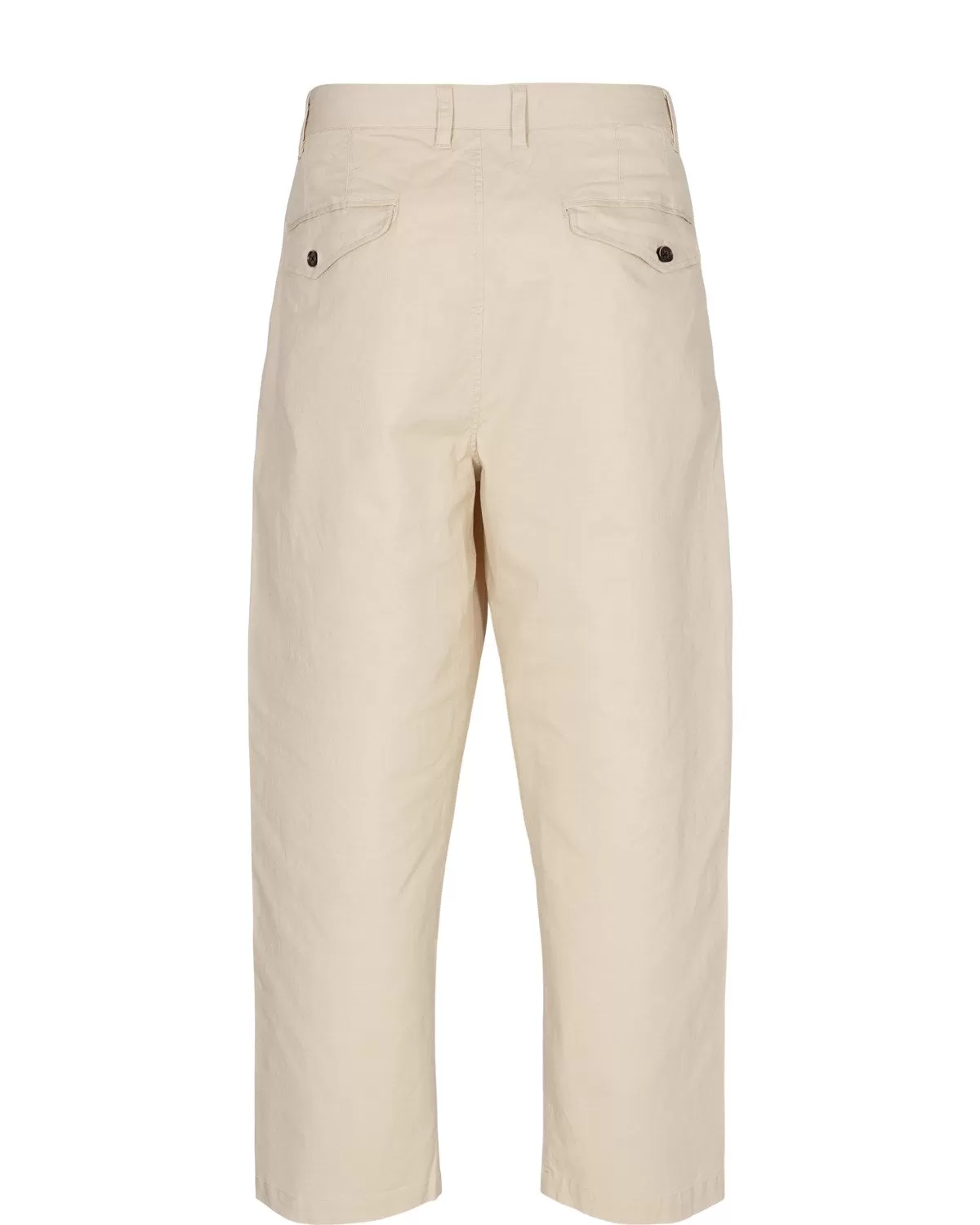 AKJAKOB COTTON PLEAT PANT - Brown Rice