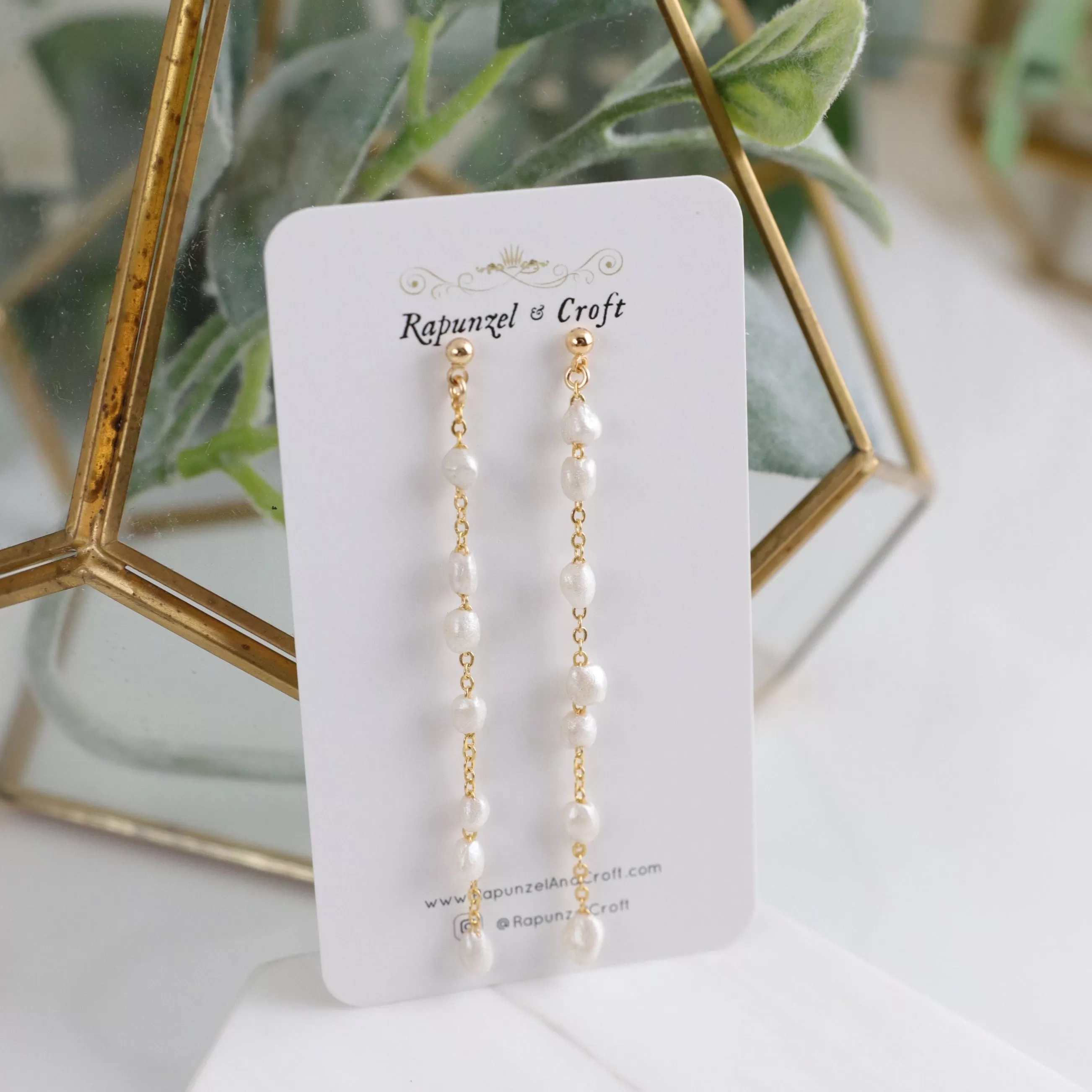 ALANNIS Faux Pearl Dangles