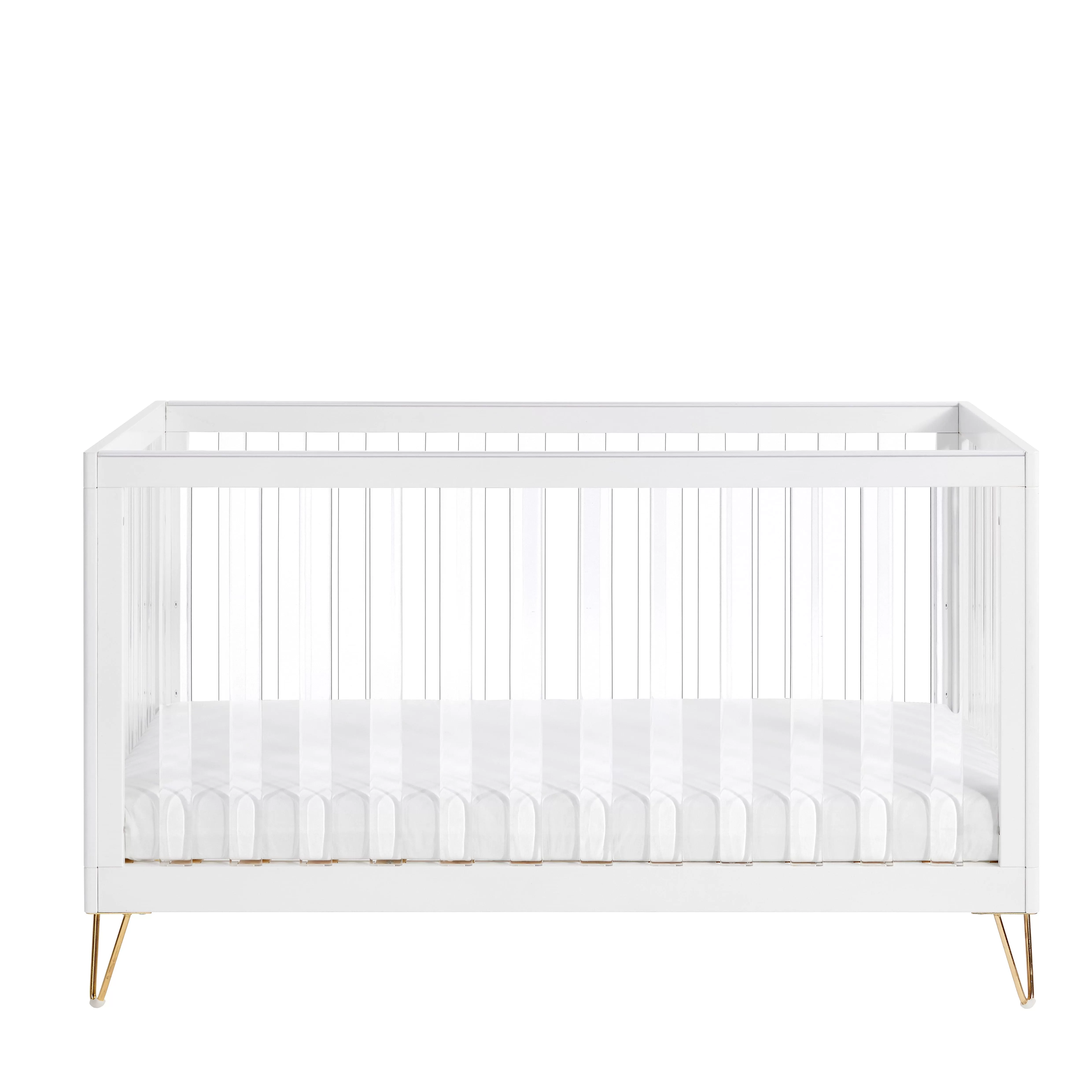 Babymore Kimi XL Cot Bed - Acrylic