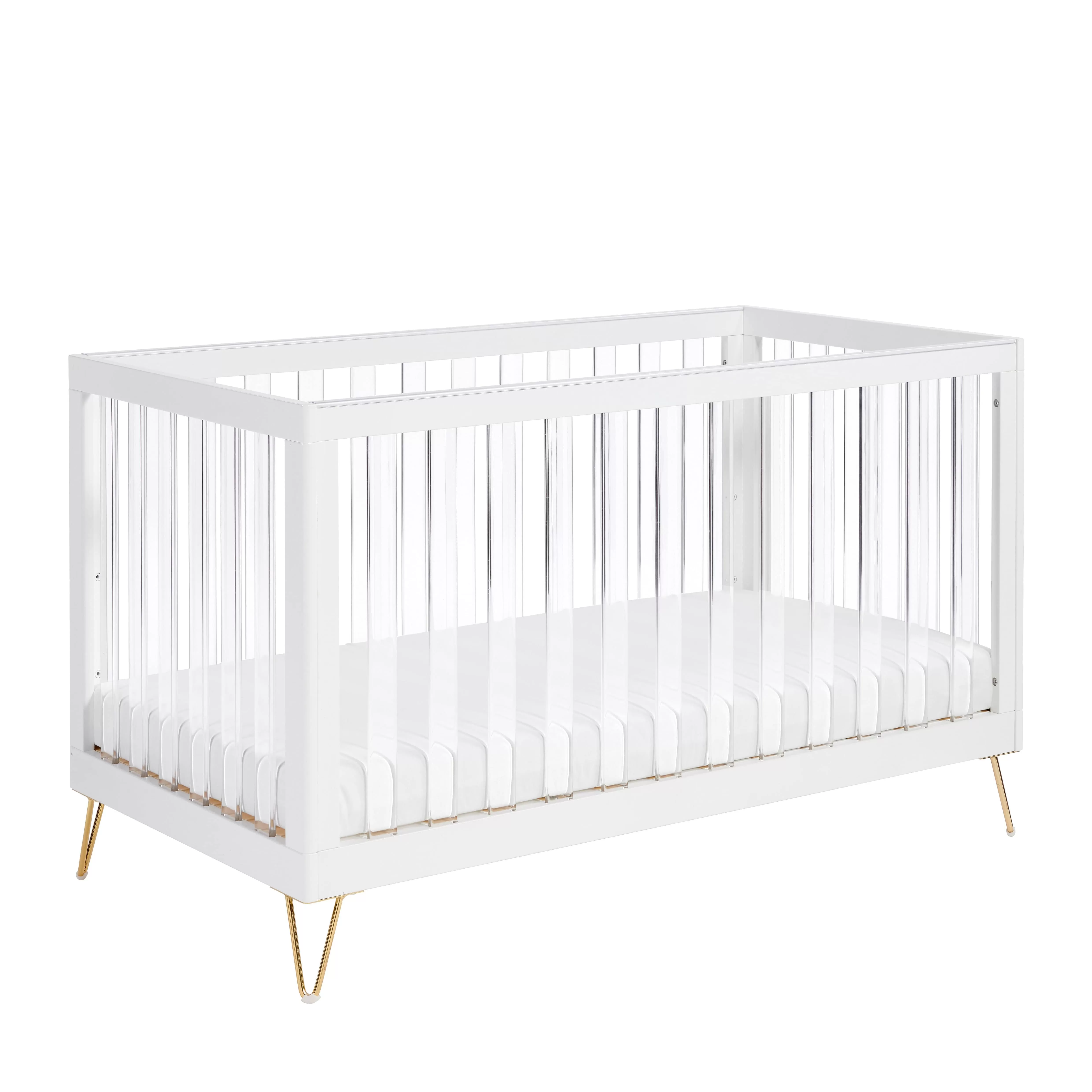 Babymore Kimi XL Cot Bed - Acrylic