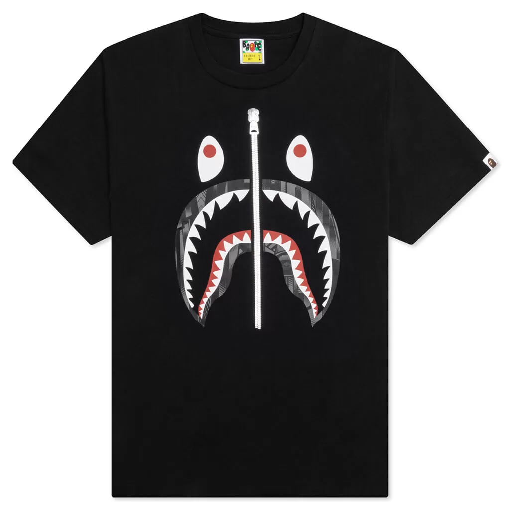 Bape Speed Racer Shark Tee - Black