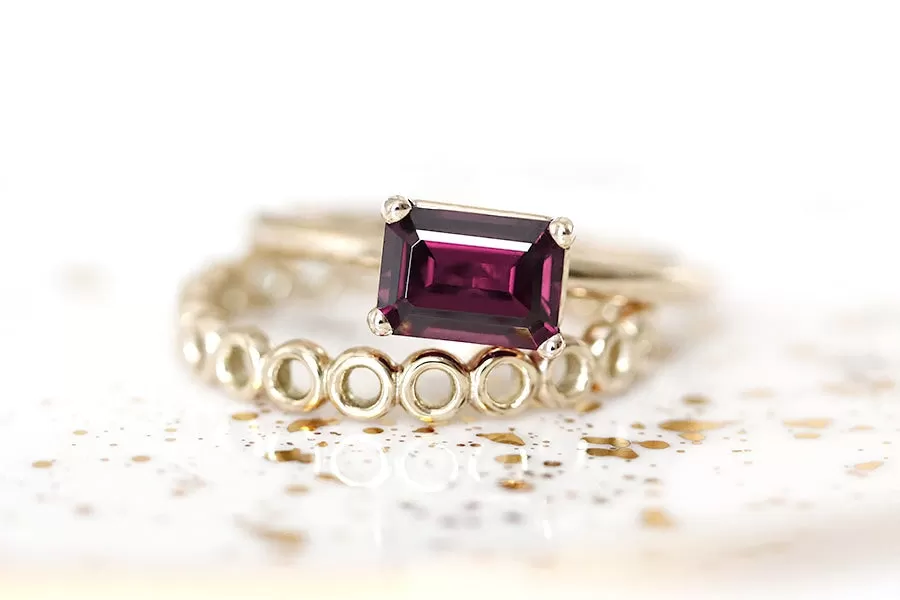 Bella Rhodolite Garnet Ring