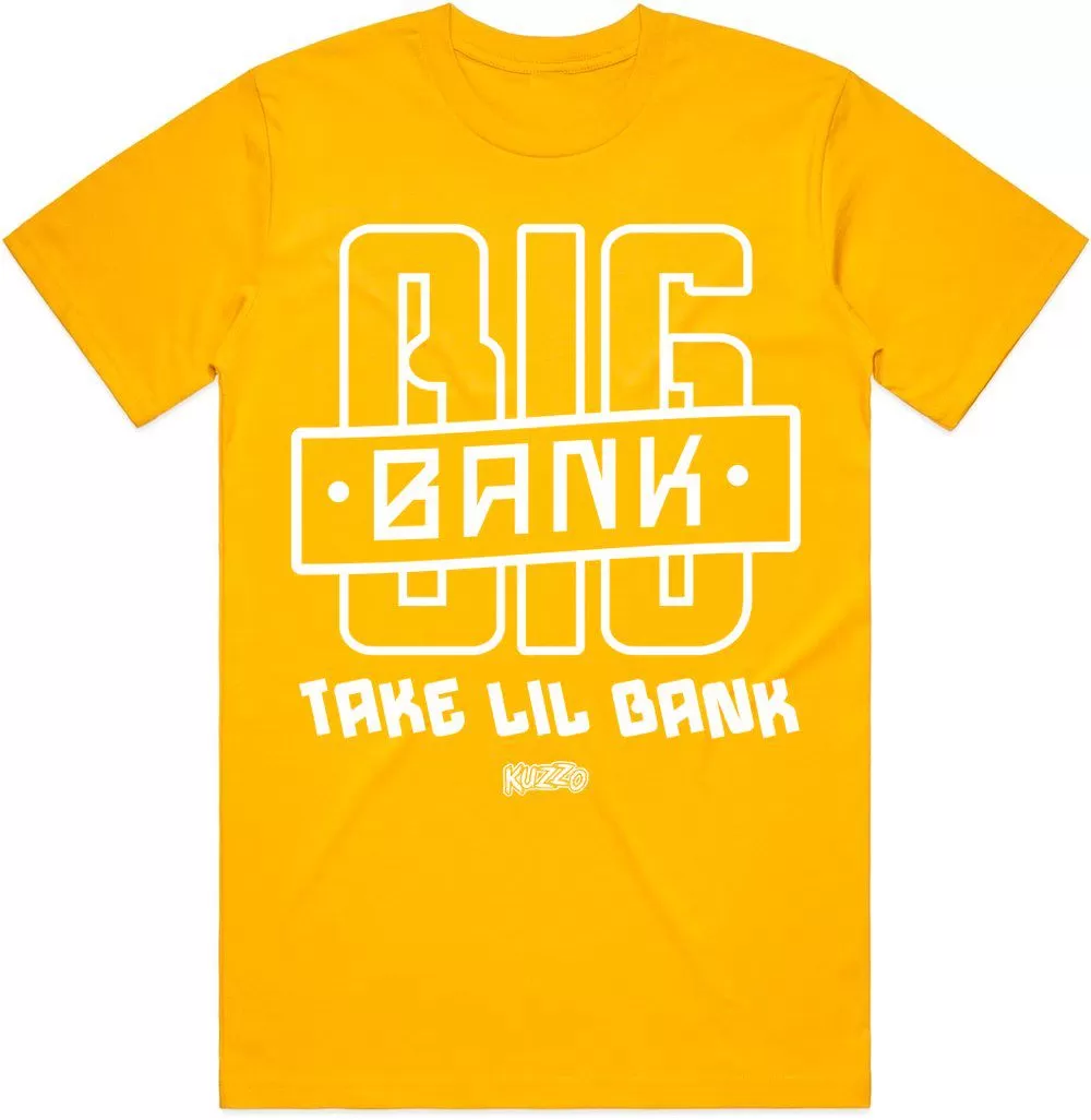 BIG BANK : Gold Sneaker Tees Shirt (white ink)