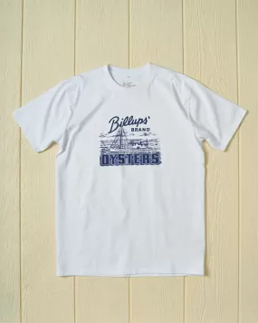 Billups Oysters Tee in White