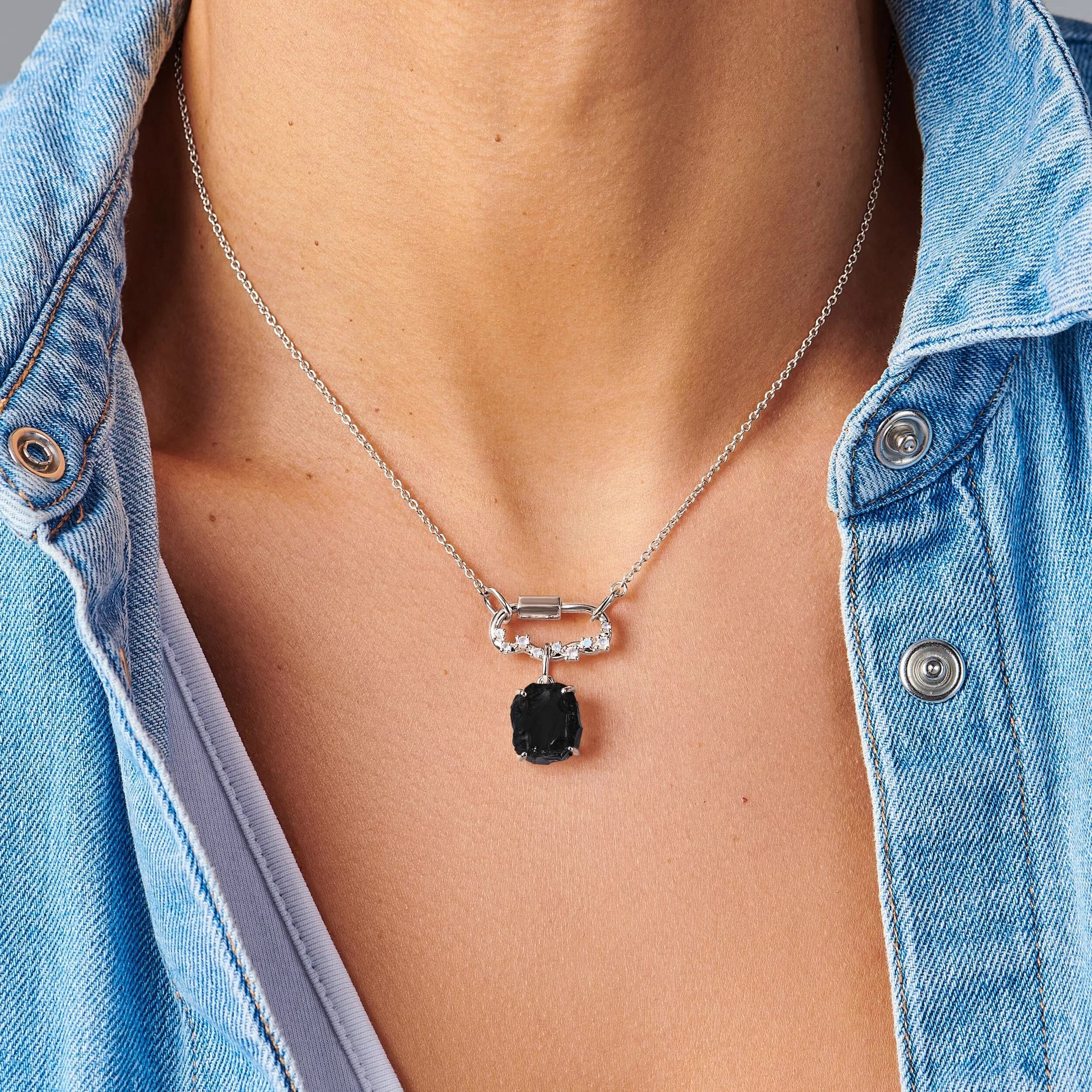 Black Obsidian Celestial Unity Necklace