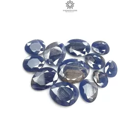 BLUE SAPPHIRE Gemstone Normal Cut : 117.70cts Natural Untreated Unheated Sapphire Egg Shape 12.5*10mm - 22.5*17mm 12pcs Set