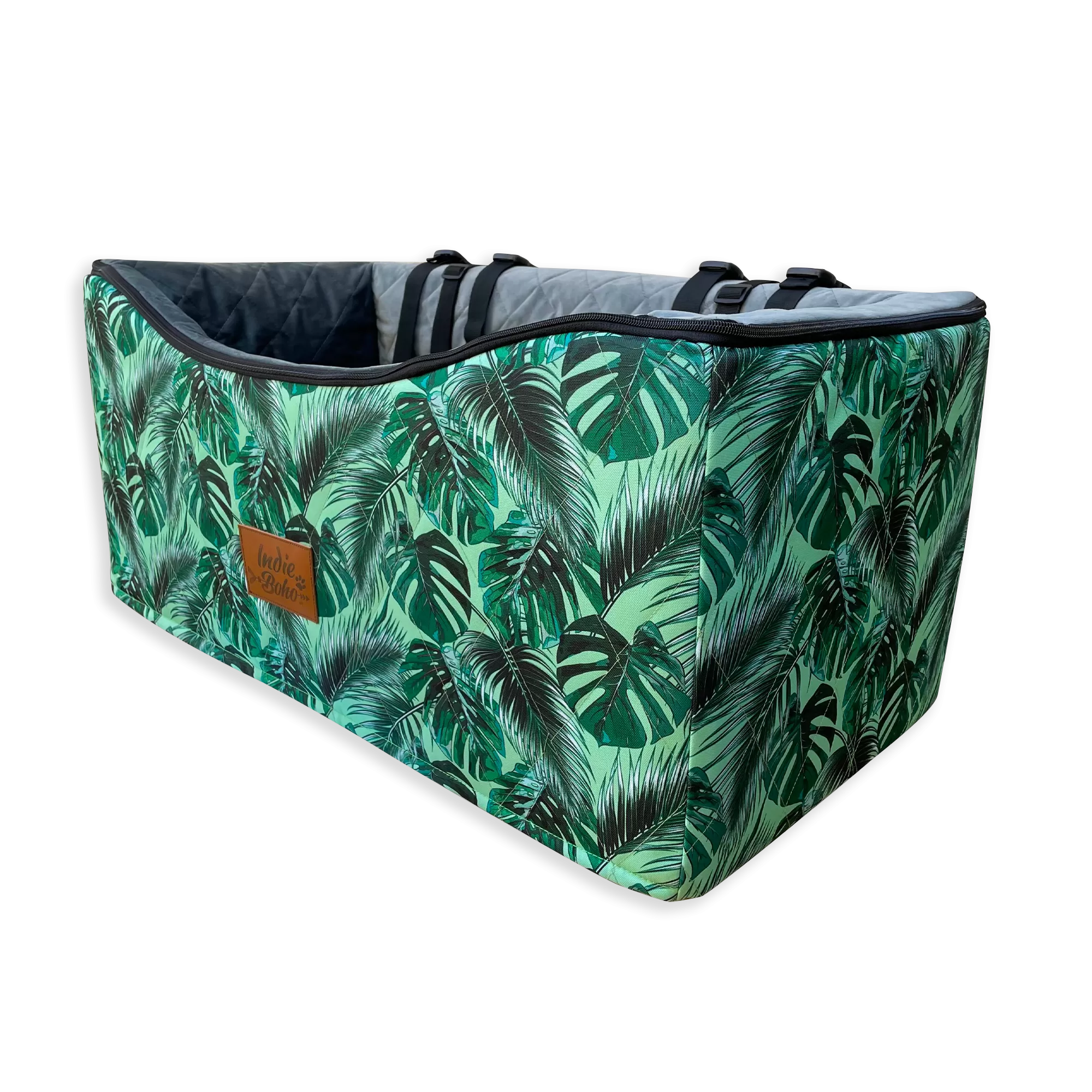 Car Pet Booster Seats DOUBLE Size - Tropical Leaves