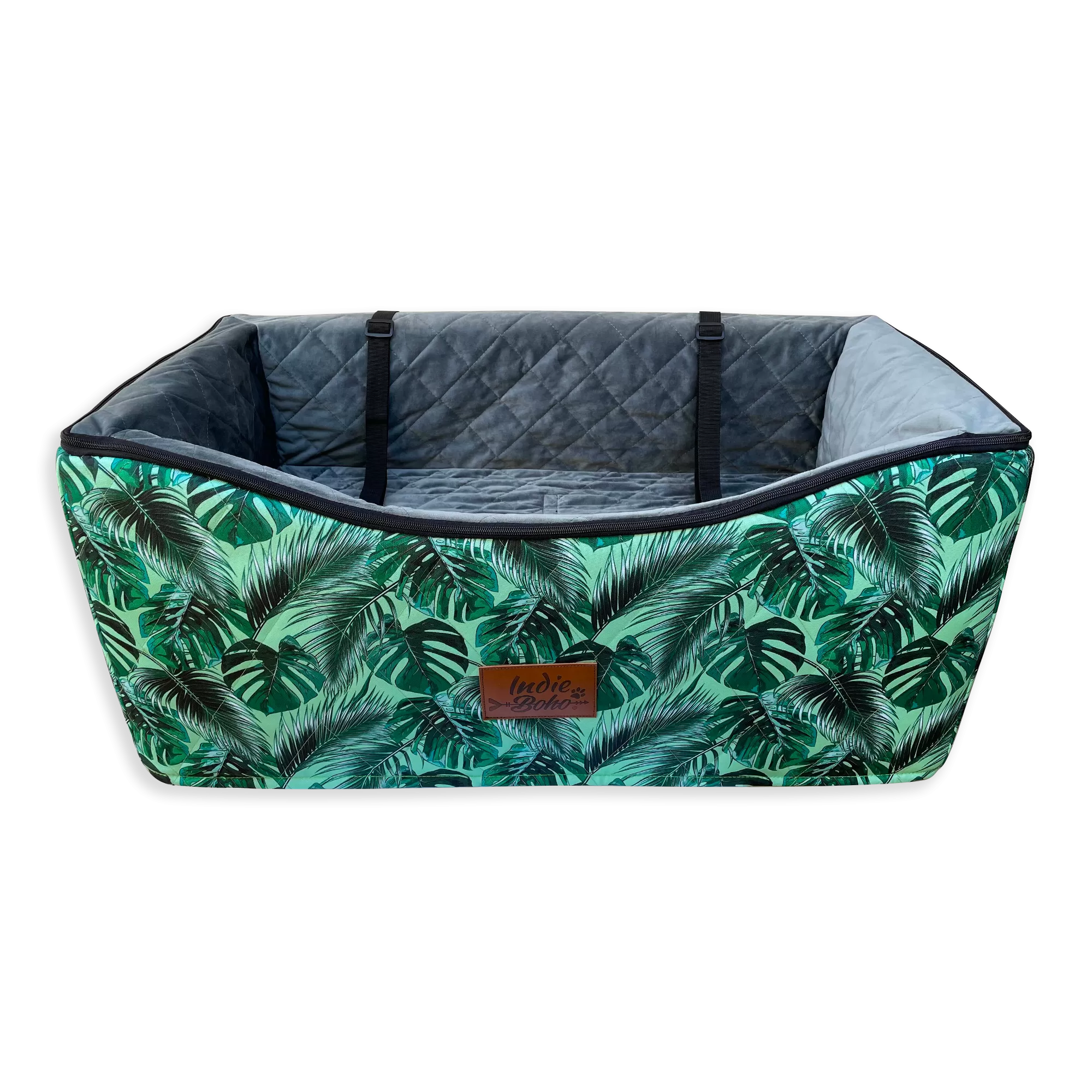 Car Pet Booster Seats DOUBLE Size - Tropical Leaves