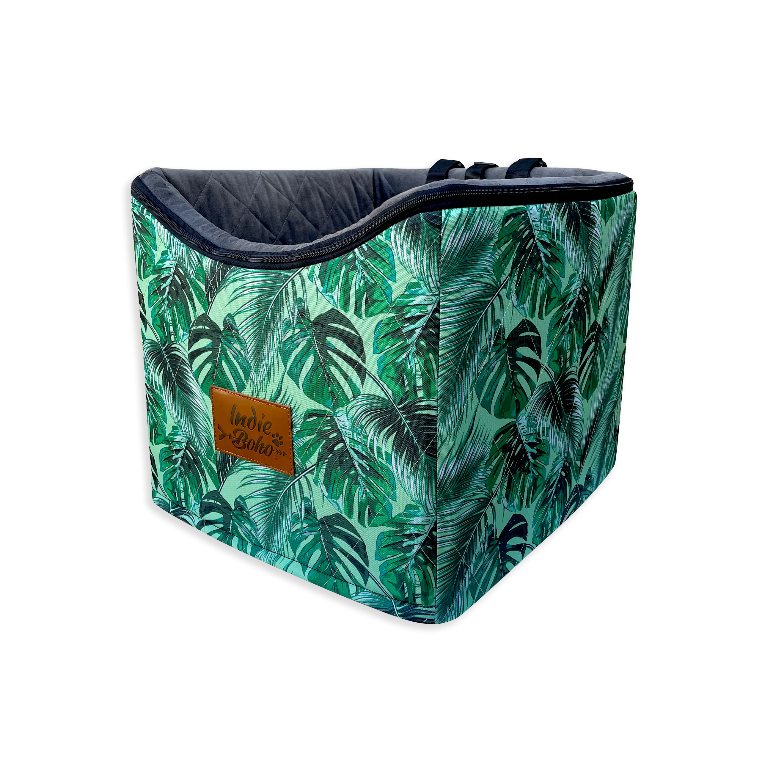 Car Pet Booster Seats SINGLE Size  - Tropical Leaves