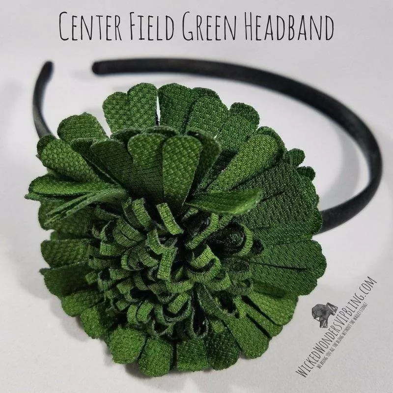 Center Field Green Headband