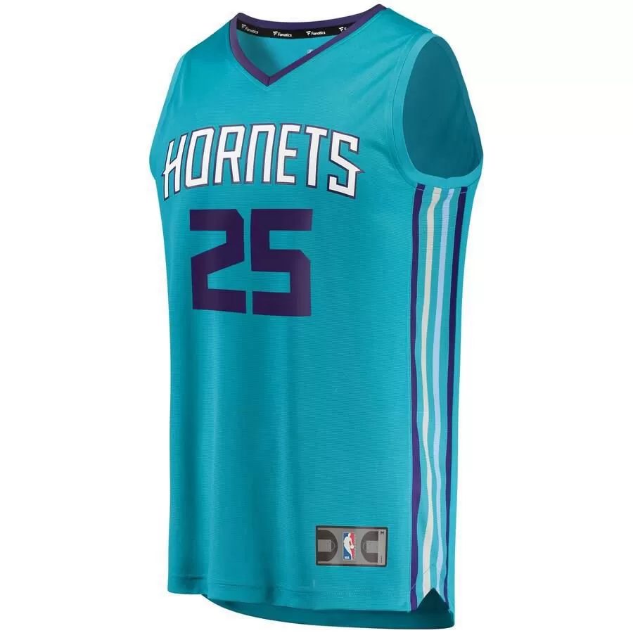 Charlotte Hornets PJ Washington Jr. Fanatics Branded Replica Fast Break Player Icon Jersey Kids - Blue | Ireland Q2189Z2