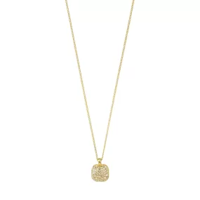 Cindy Gold Plated Crystal Necklace