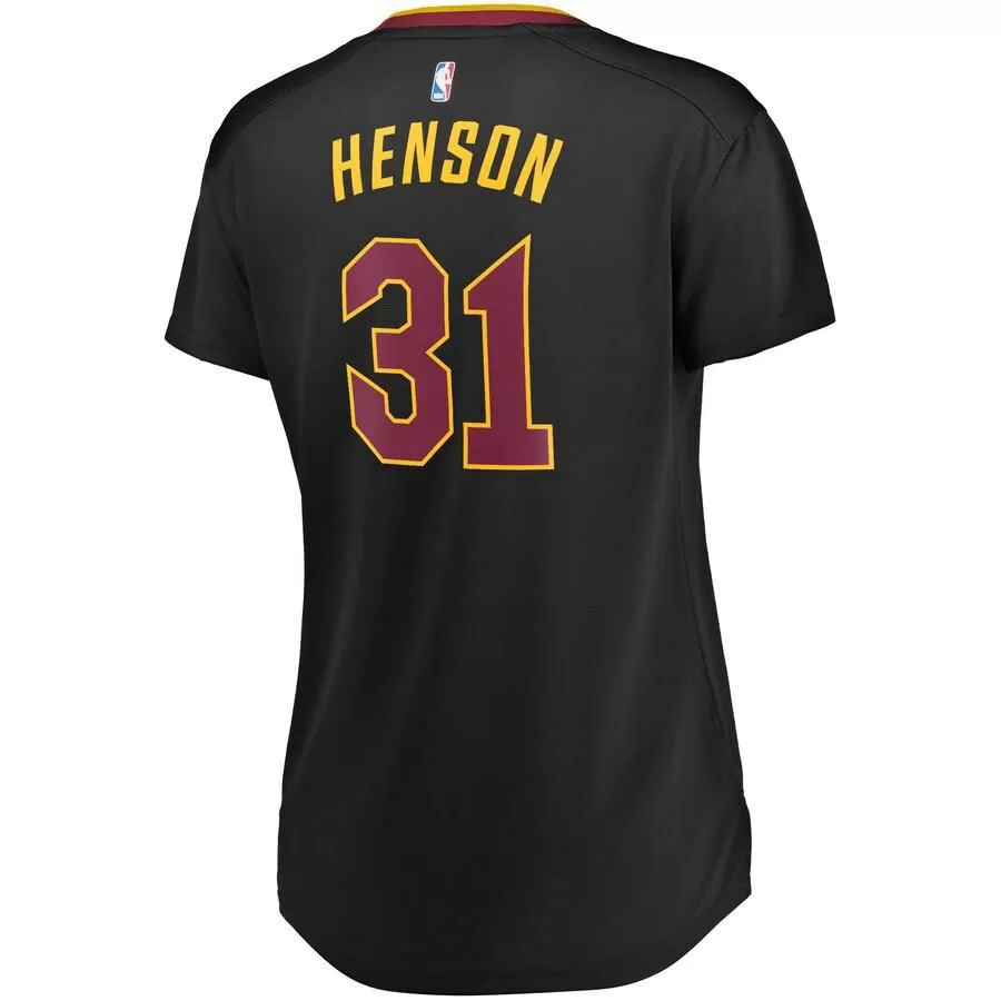 Cleveland Cavaliers John Henson Fanatics Branded Replica Fast Break Player Statement Jersey Womens - Black | Ireland K0974T6