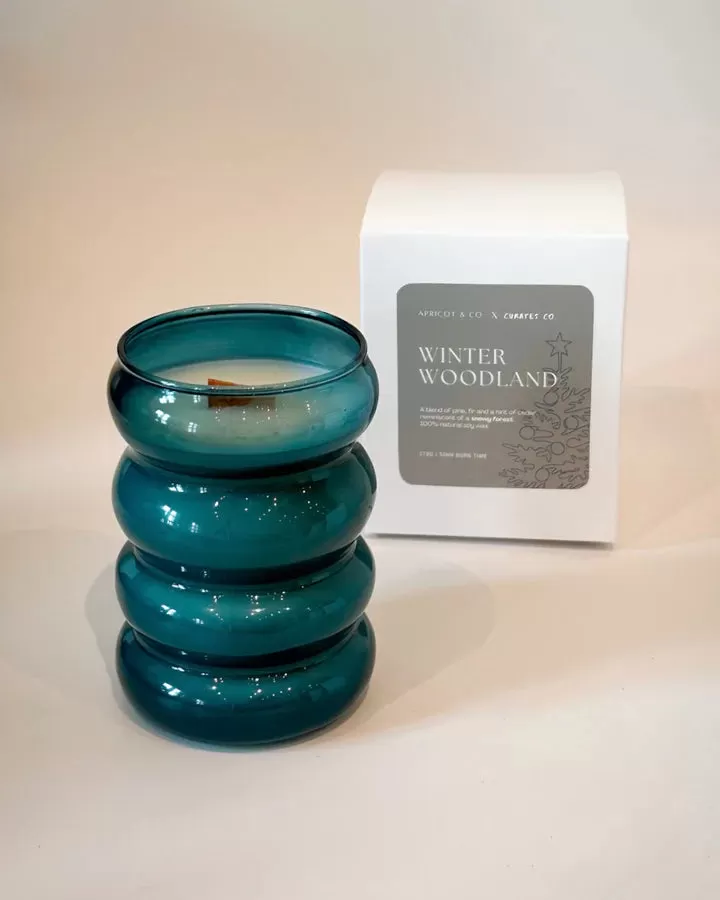 Cloud Glass Candle - Winter Woodland