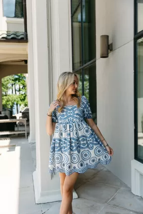 Collins Mini Dress - Blue