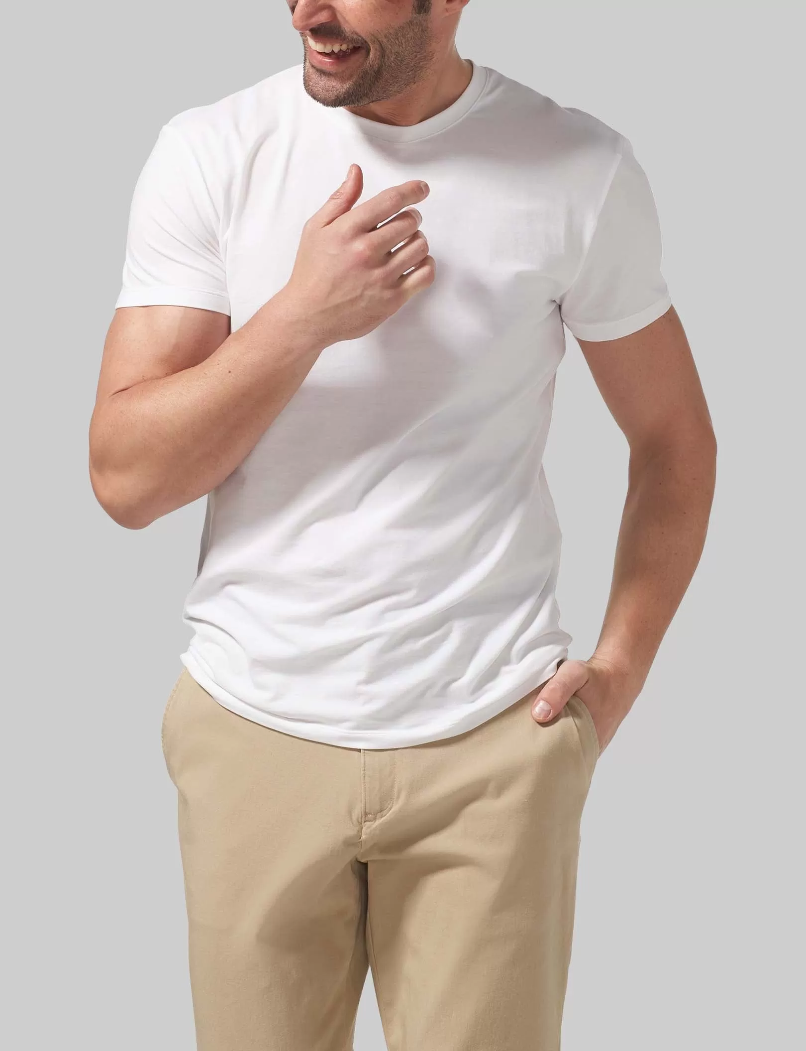 Cool Cotton Crew Neck Modern Fit Undershirt (3-Pack)