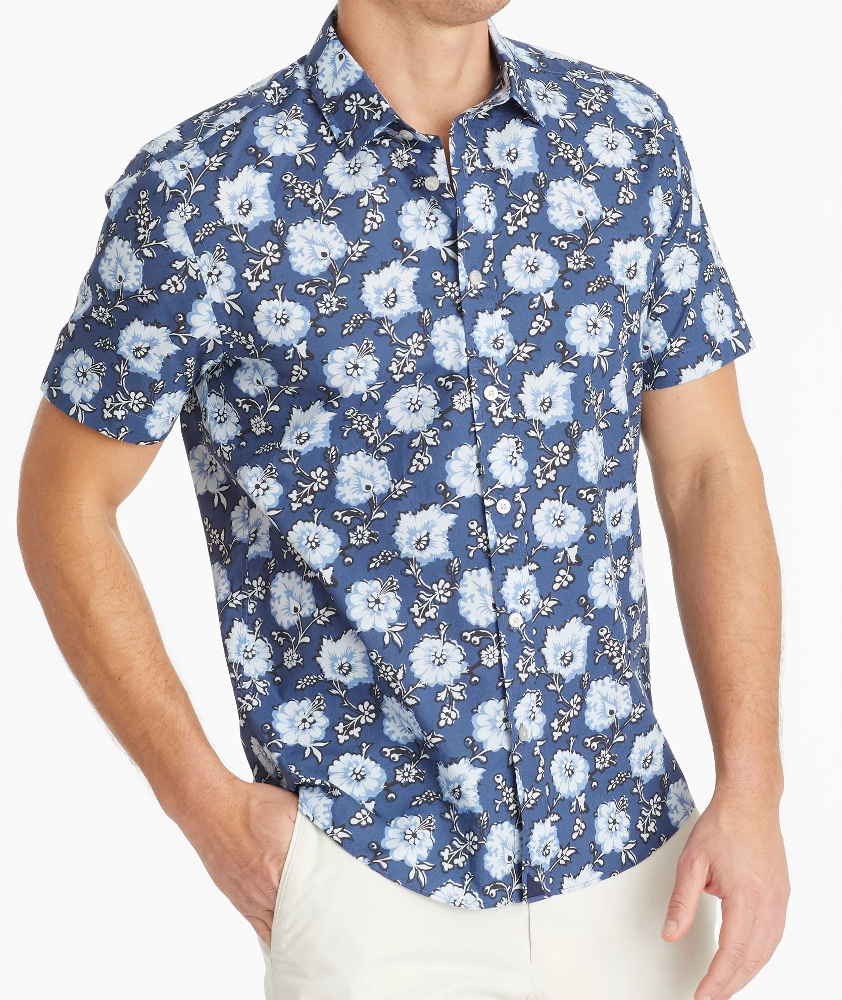 Cotton Short-Sleeve Monreale Shirt