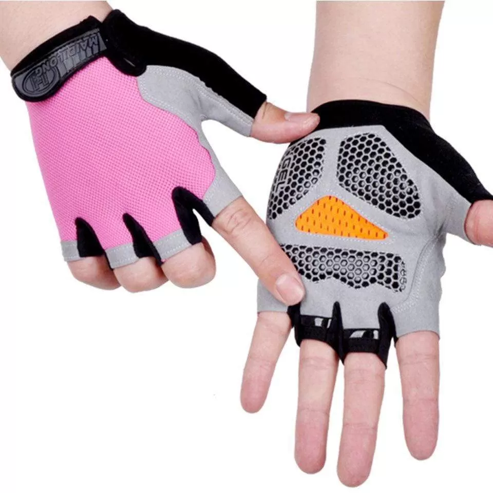 Cycling Anti-slip Anti-sweat Men Women Half Finger Gloves Breathable Anti-shock Sports Gloves Bike Bicycle Glove