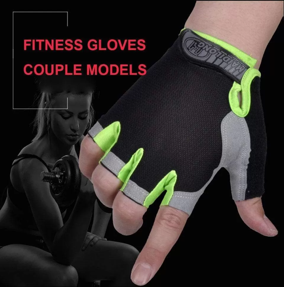 Cycling Anti-slip Anti-sweat Men Women Half Finger Gloves Breathable Anti-shock Sports Gloves Bike Bicycle Glove