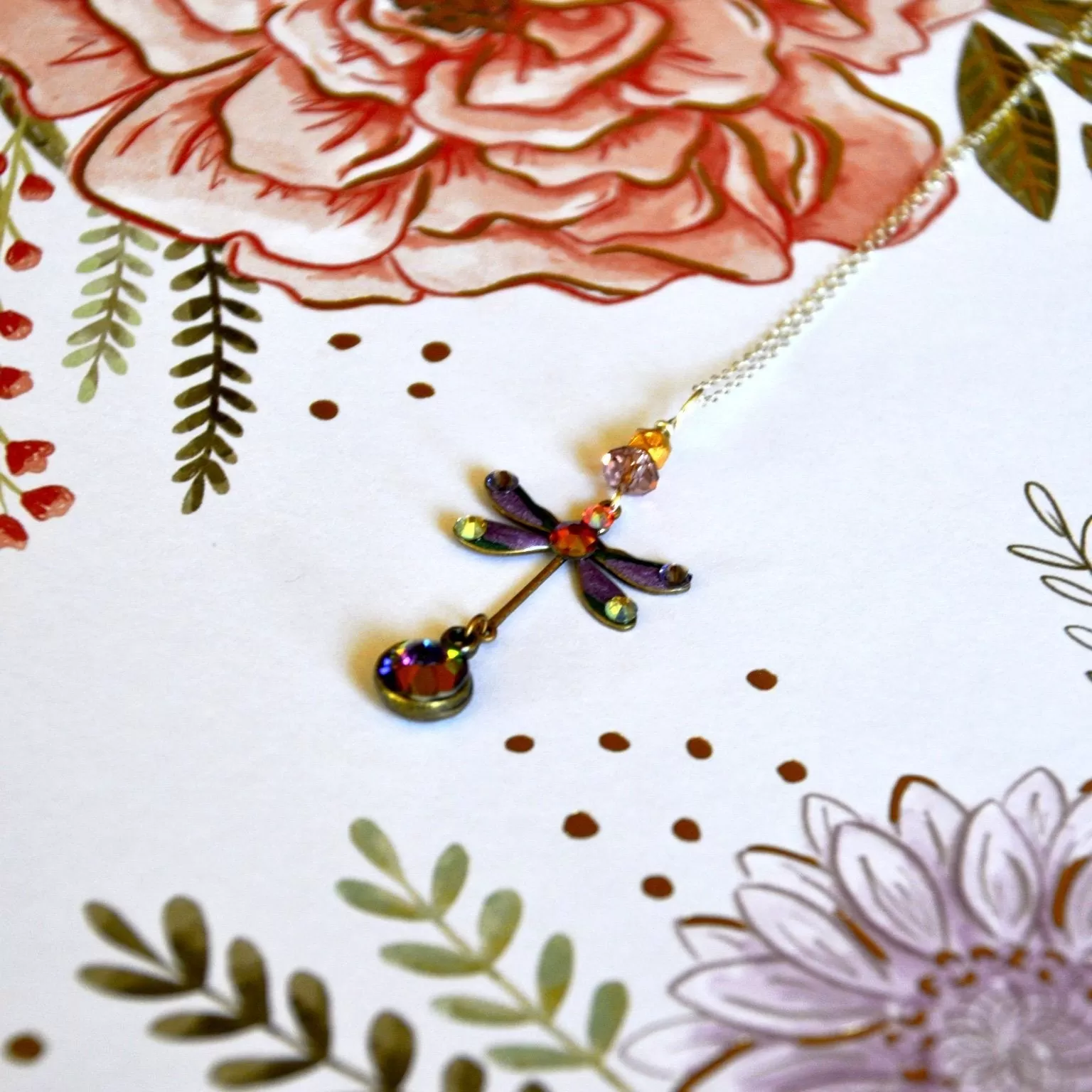 Dazzling Dragonfly Pendant