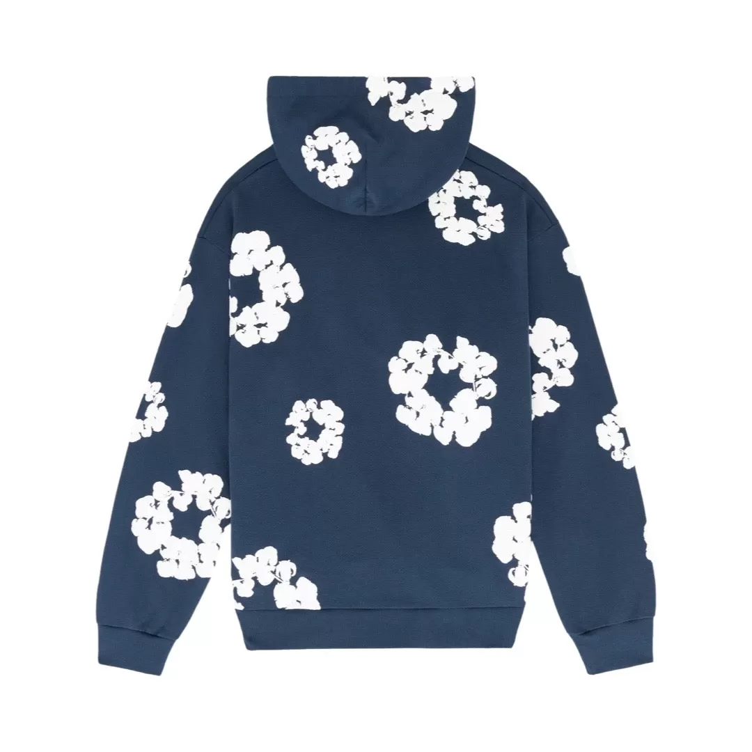 Denim Tears Cotton Wreath Navy Hoodie