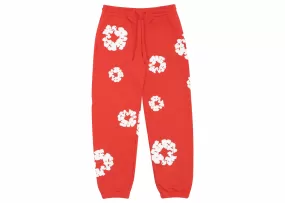 DENIM TEARS COTTON WREATH SWEATPANT RED