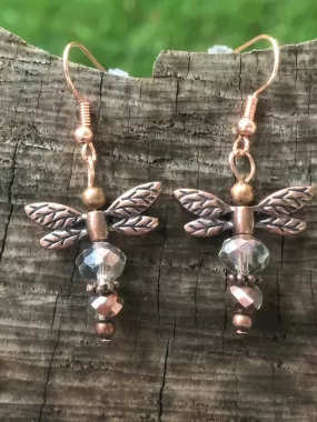 Dragonfly Copper Earrings