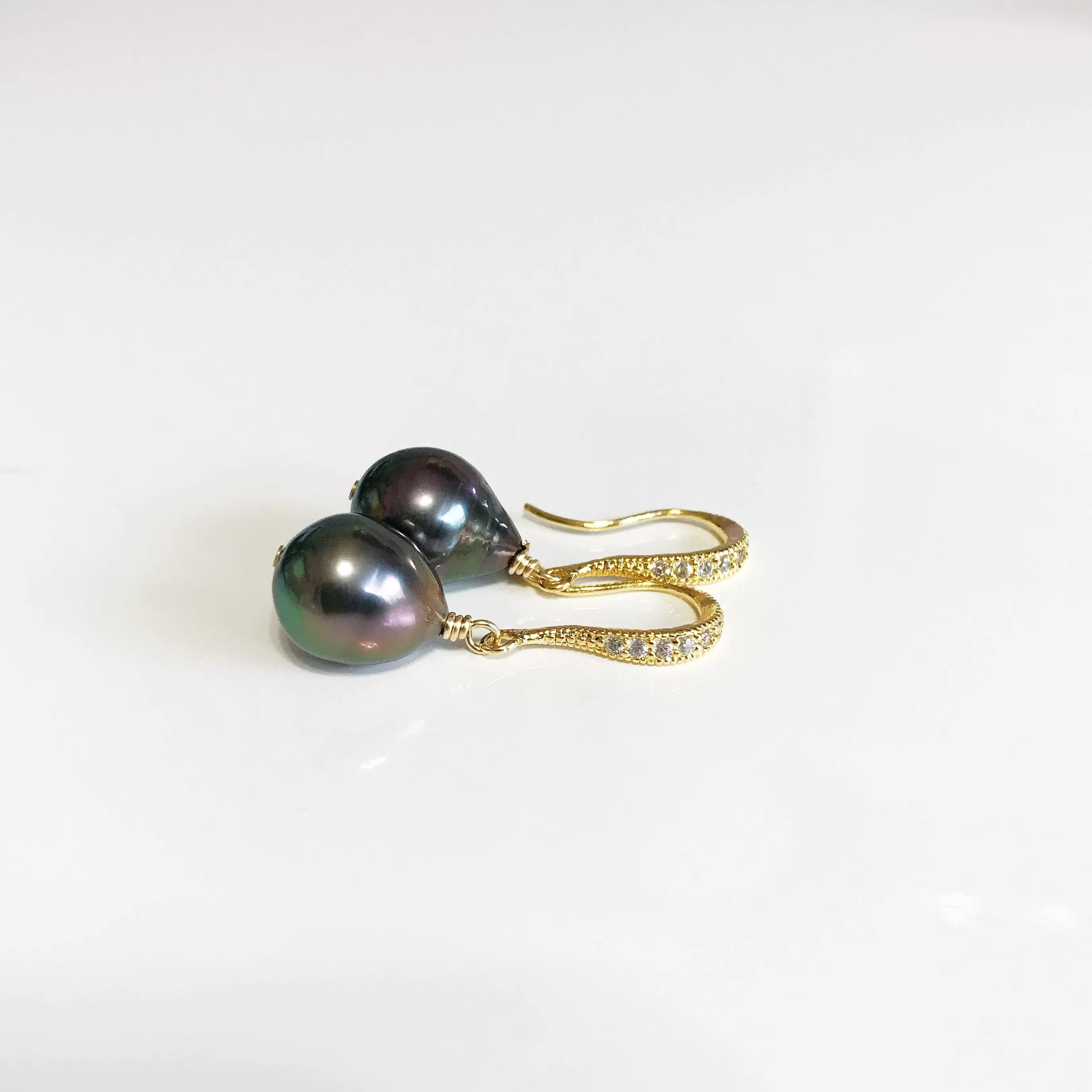 Earrings CASI - tahitian pearls (E450)