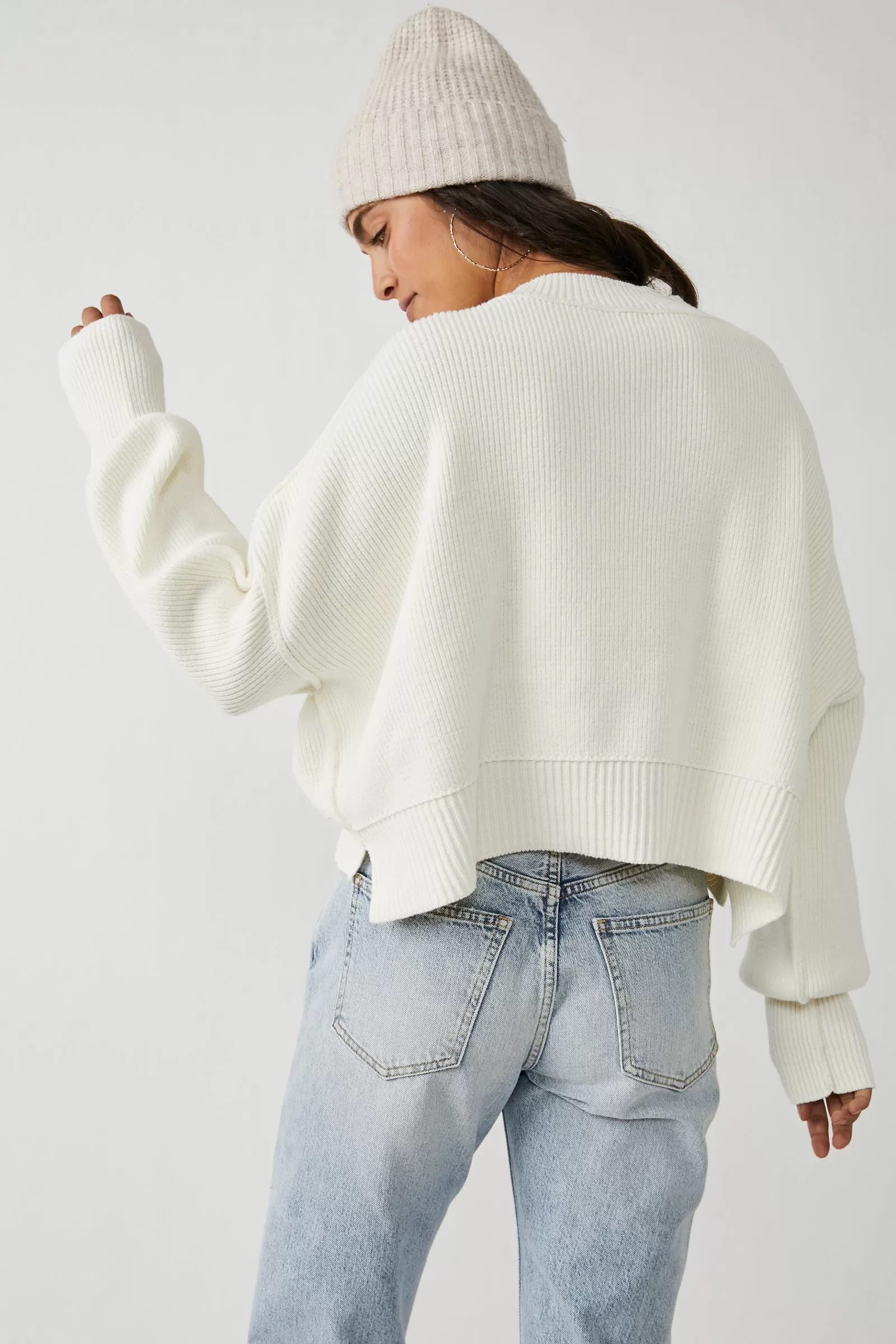 Easy Street Crop Pullover - Moonglow