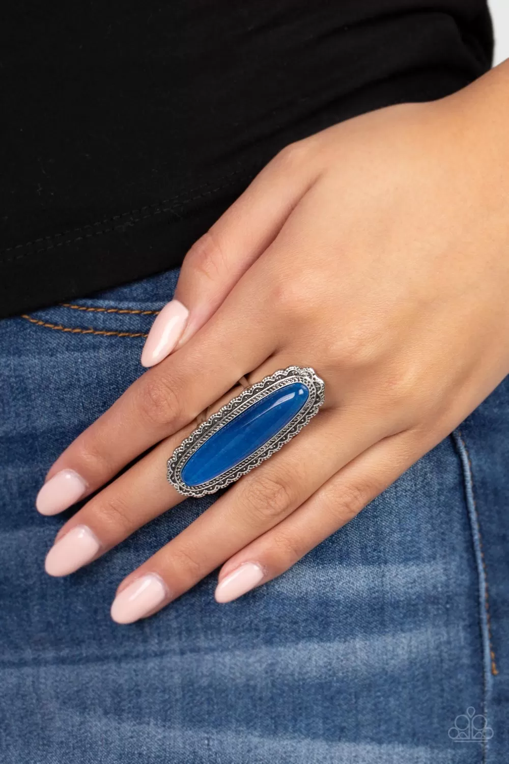 Eco Equinox Blue Lapis Stone Ring - Paparazzi Accessories