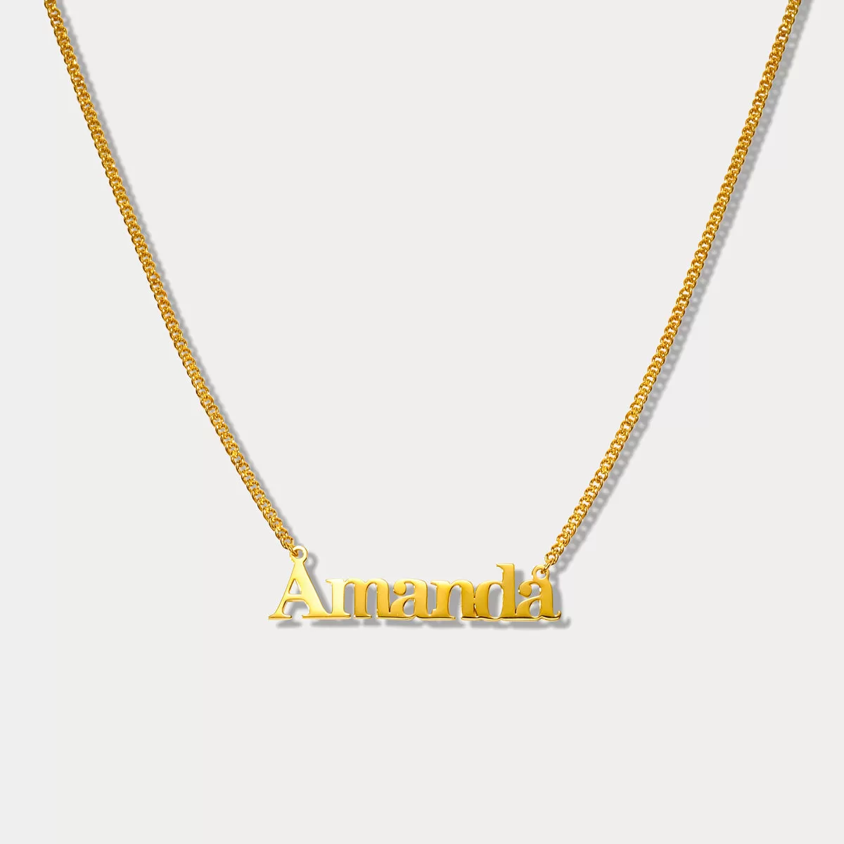 Elephant Name Necklace