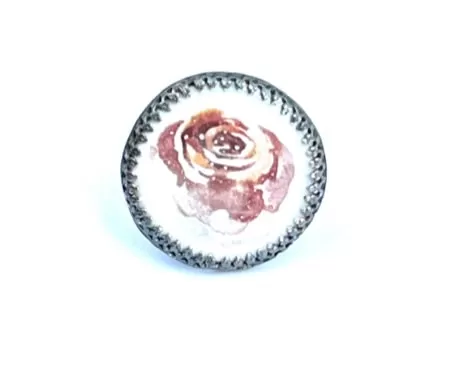 Enamel Rose Ring