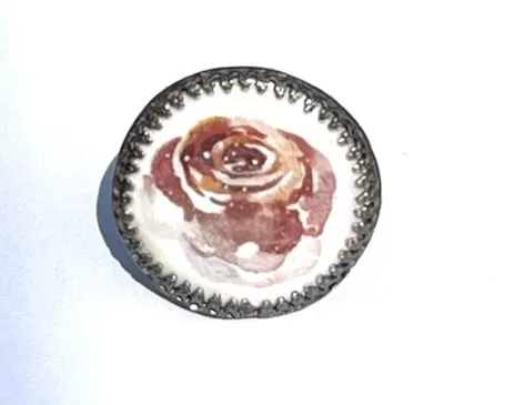 Enamel Rose Ring