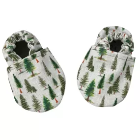 Evergreen Trees Eco-Canvas Baby Shoes