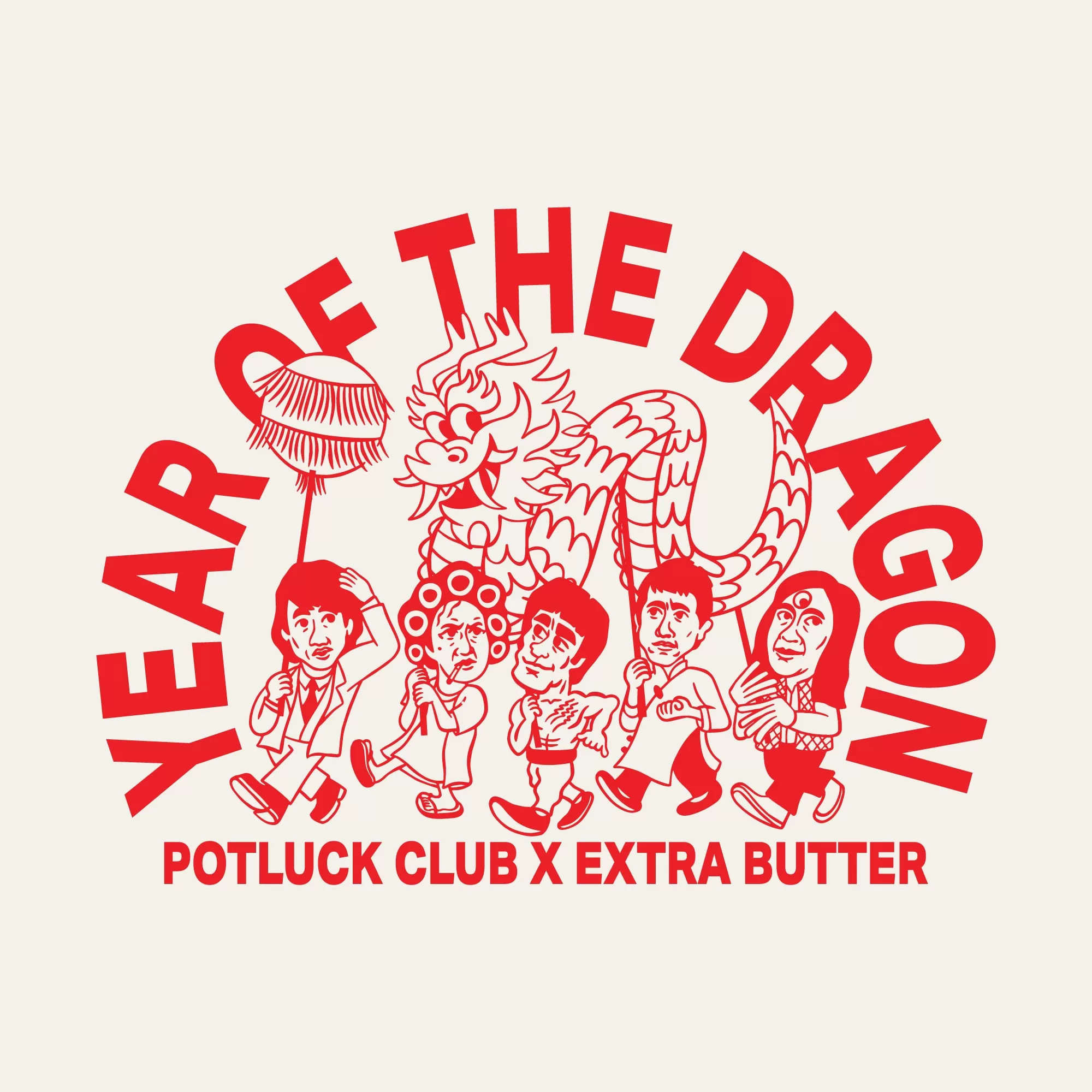 Extra Butter x Potluck Club Year of the Dragon Tee