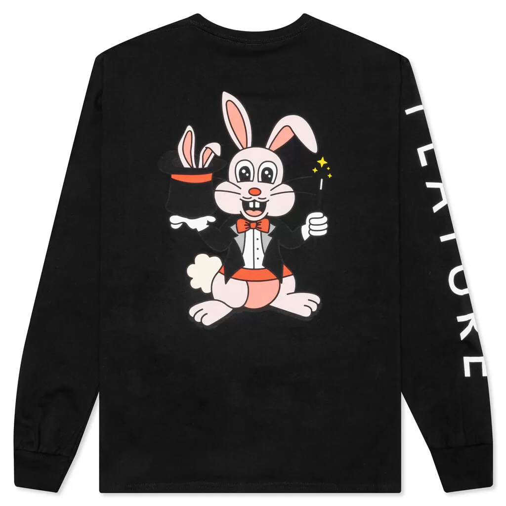 Feature x Carrots x Freddie Gibbs Rabbit Hat L/S Tee - Black