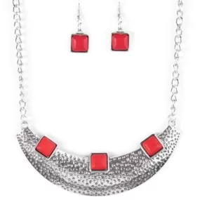 Fierce Fascination Red Necklace