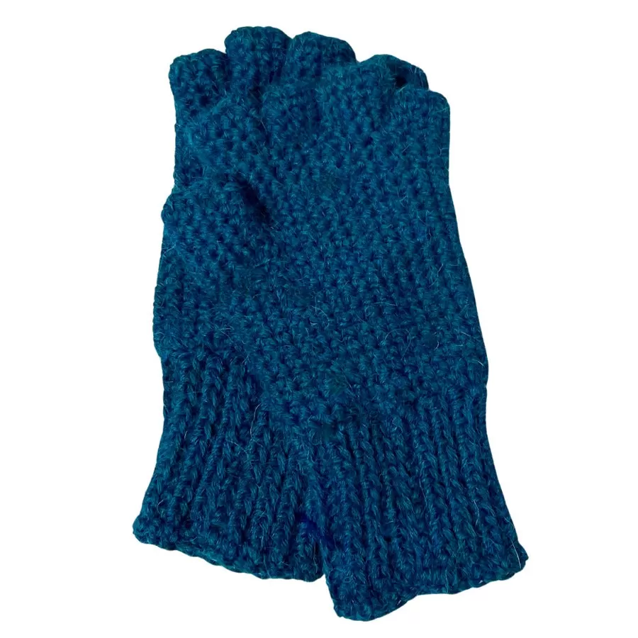 Fingerless Alpaca Gloves