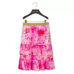 Floral Ruffled Skirt