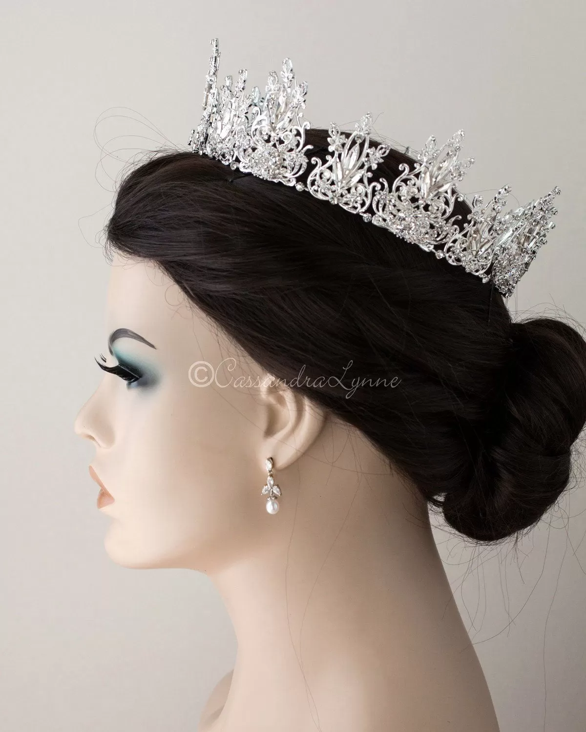 Full Circle Marquise Filigree Wedding Crown