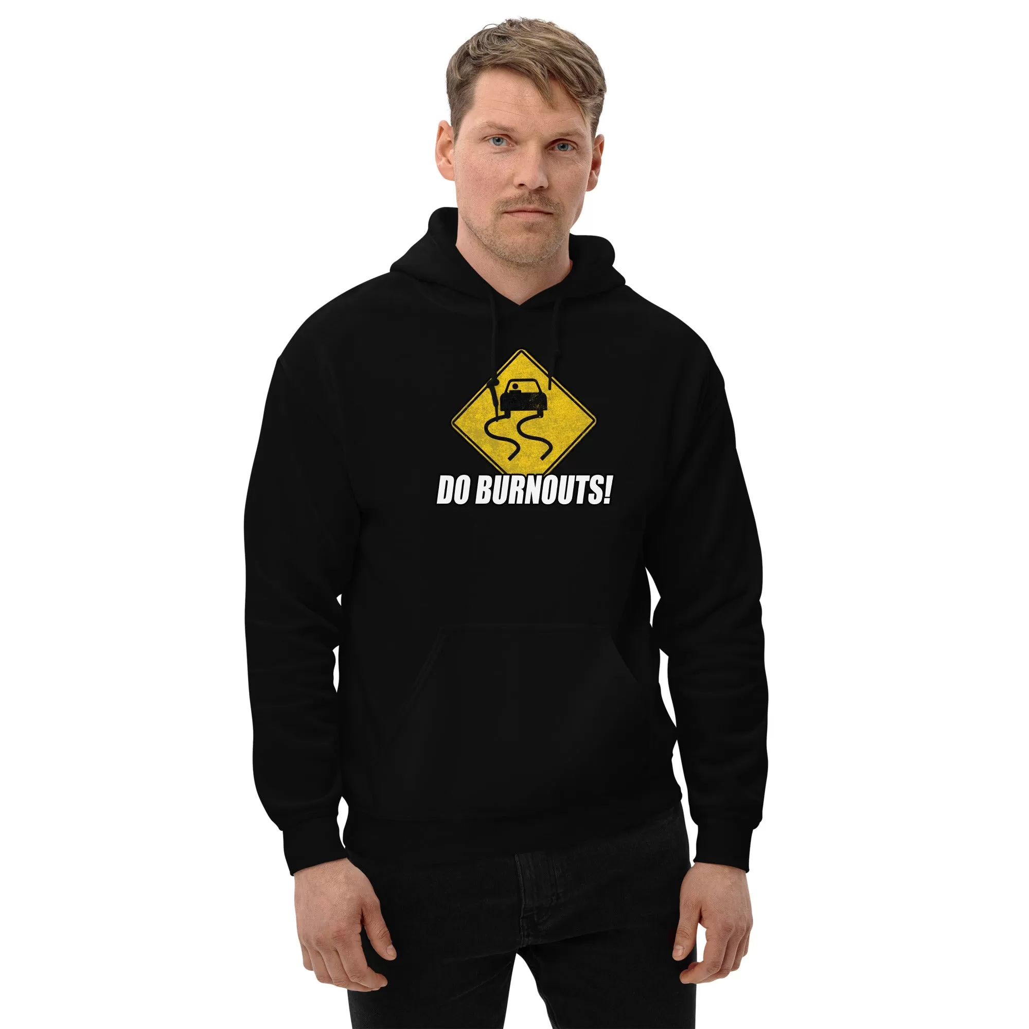 Funny Car Enthusiast Burnout Sign Hoodie Drifting, Race Car Sweatshirt