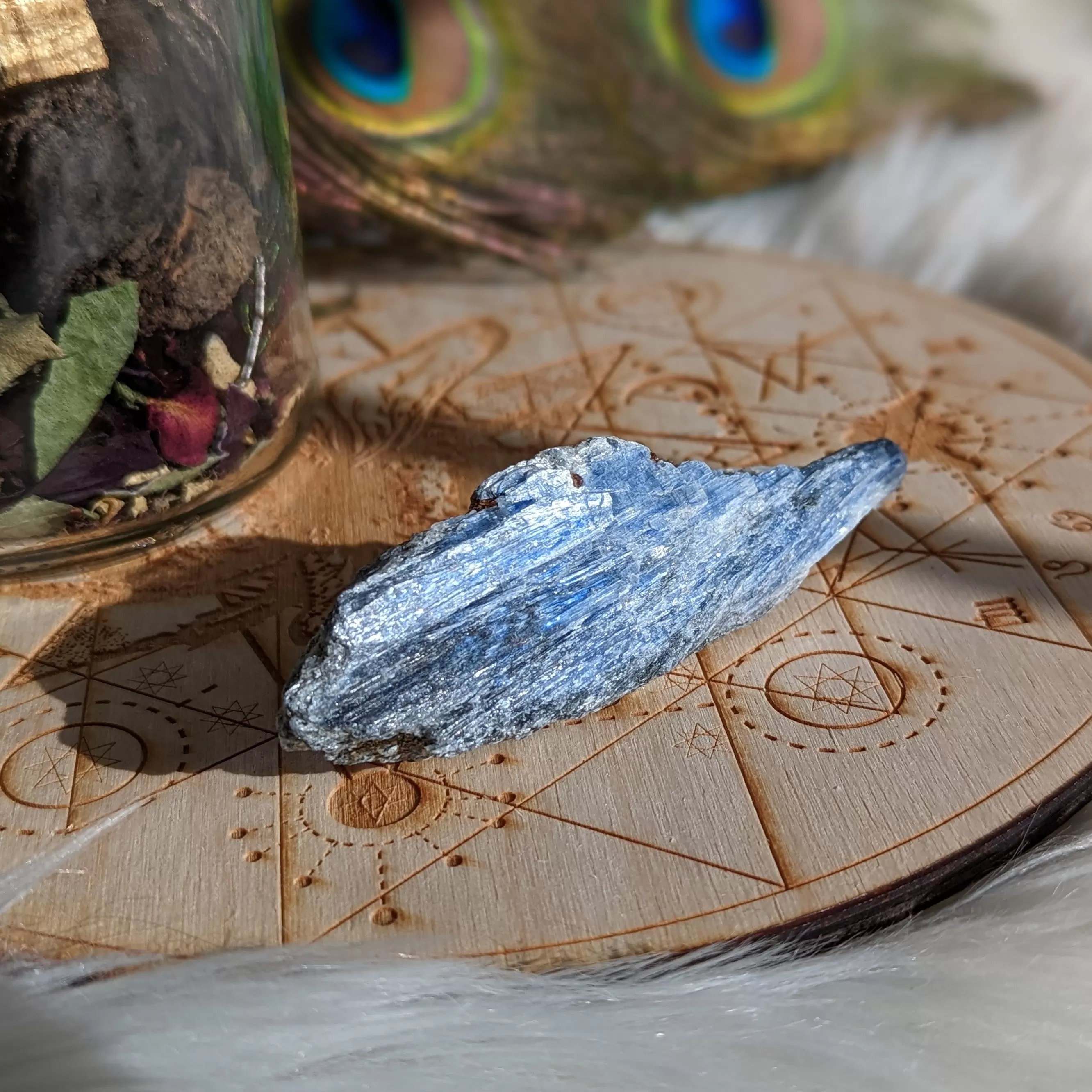 Gemmy Blue Kyanite in Matrix