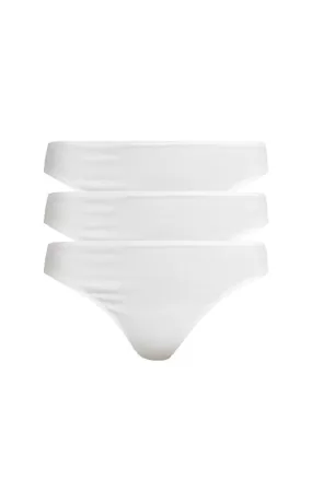 Genny Organic Pima Cotton Thong 3 Pack