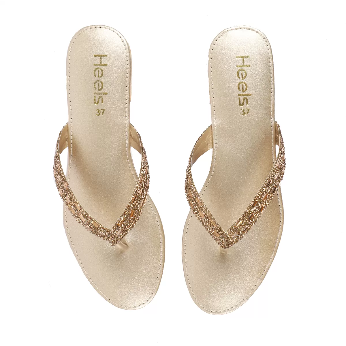 Golden Fancy Chappal 010100