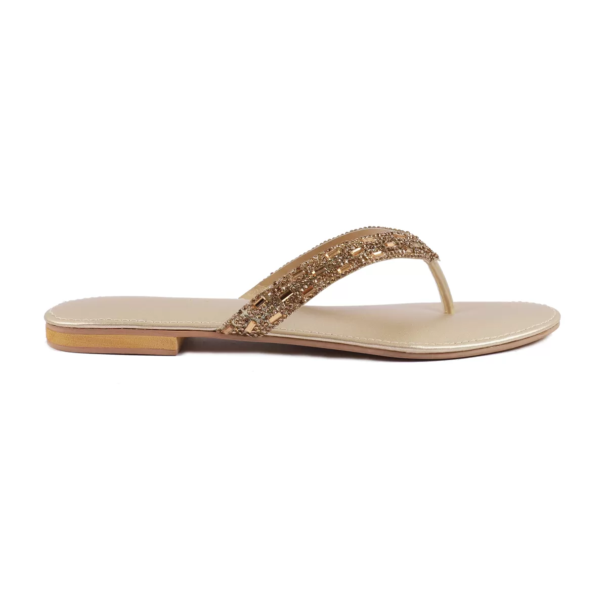 Golden Fancy Chappal 010100